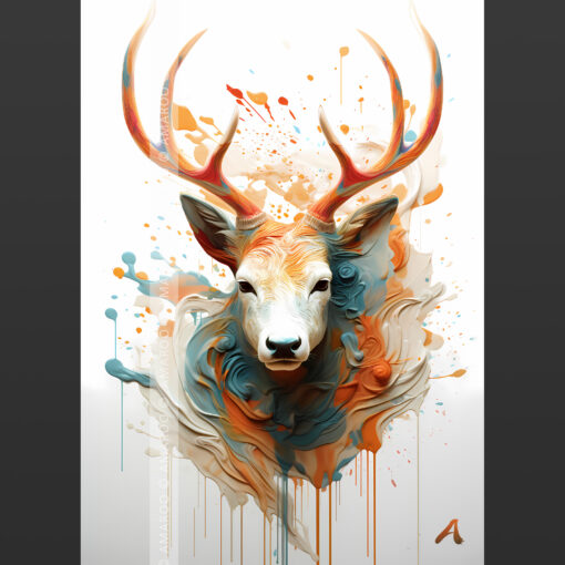 Hjort v. 2 - Plakat (50x70cm)