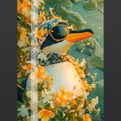 Pengvin grooving - Plakat (50x70cm)